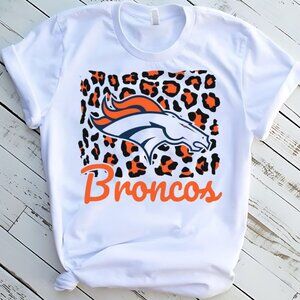 Denver Broncos Football Sports Tee Graphic Short Sleeve T-Shirt